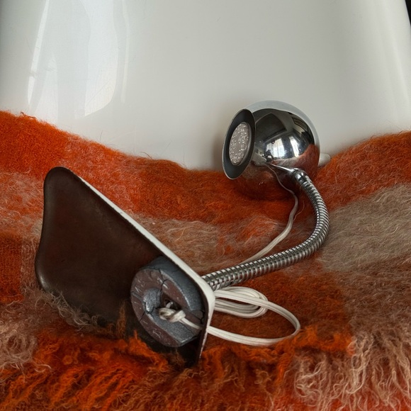 Vintage Lamp Gooseneck 60s Chrome Space Age Atomic Light Working Condition - Picture 6 of 16